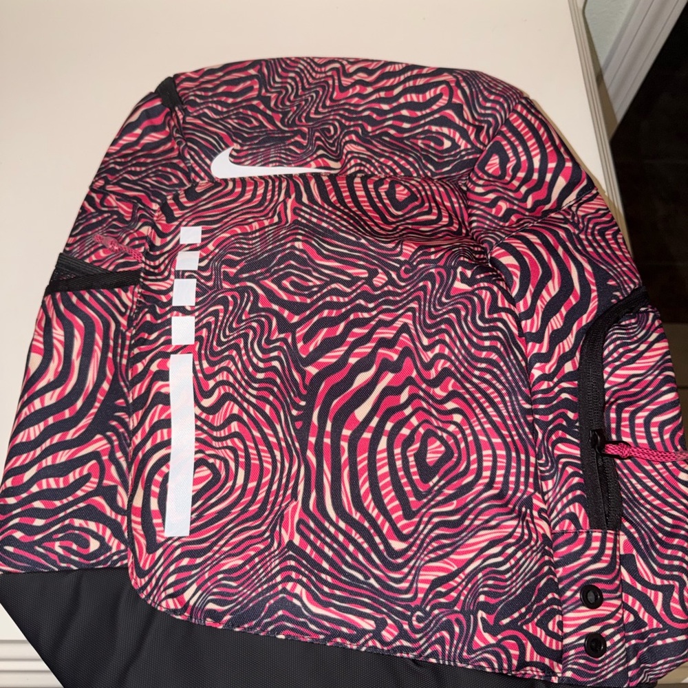 New Elite 'Kay Yow' Basketball Backpack Black Pink One Size